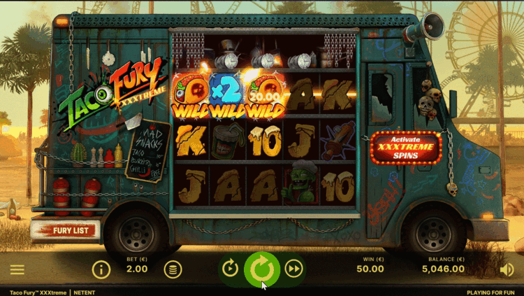 Spinning the reels in Taco Fury XXXtreme