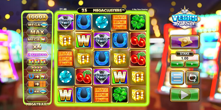 The start screen on the left lists all 12 modes